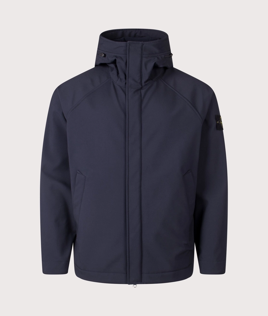 Stone Island Mens Hooded Soft Shell Jacket
